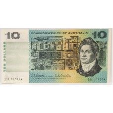 AUSTRALIA 1967 . TEN 10 DOLLARS BANKNOTE . COOMBS/RANDALL . STAR NOTE . LAST PREFIX ZSE
